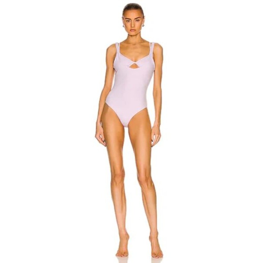 Jonathan Simkhai Holly Layered Swimsuit size M NWT Detachable Top